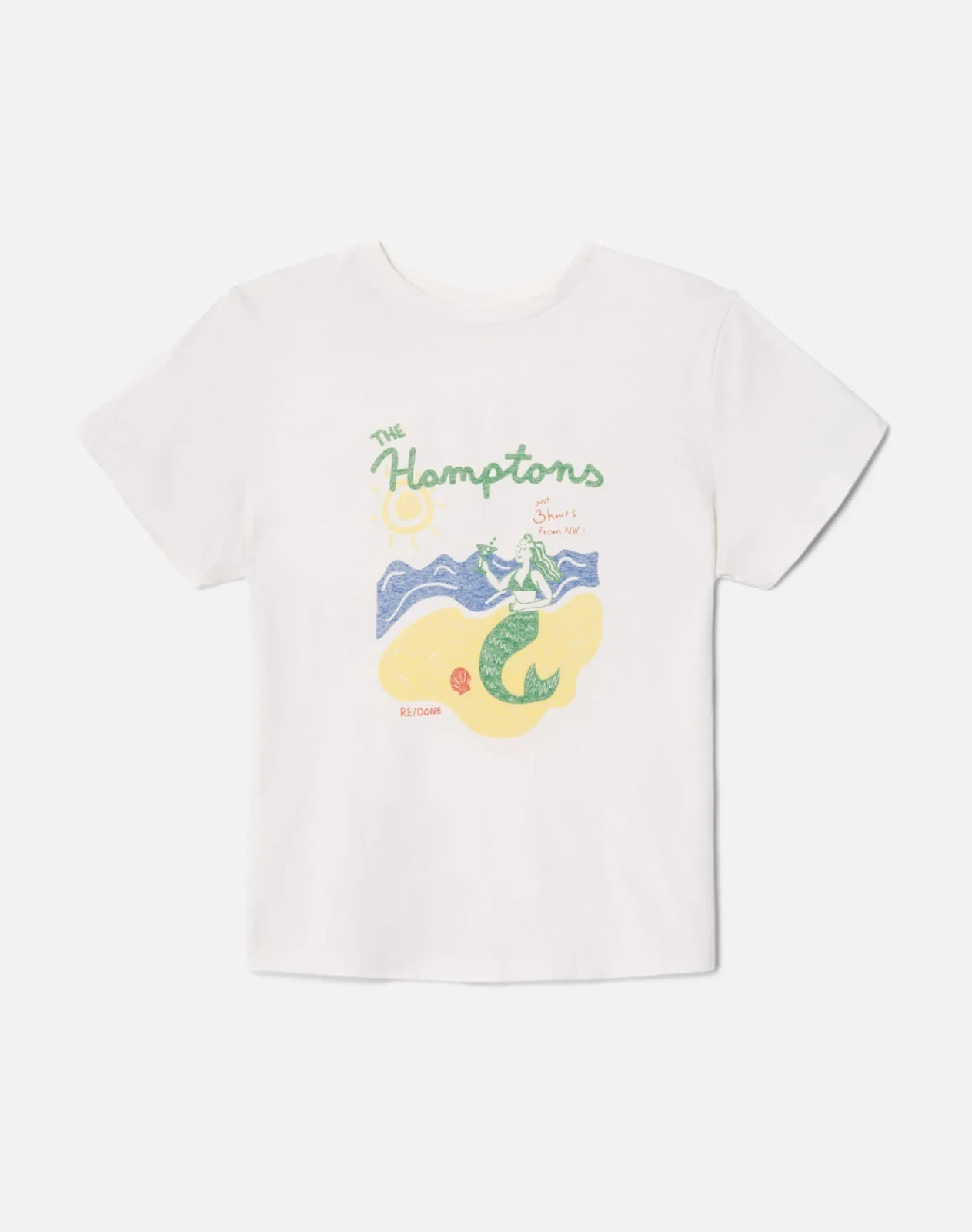 Classic Tee Hamptons Mermaid - Vintage White