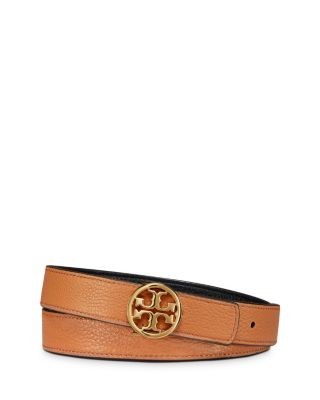 Tory Burch Reversible Leather Logo Belt