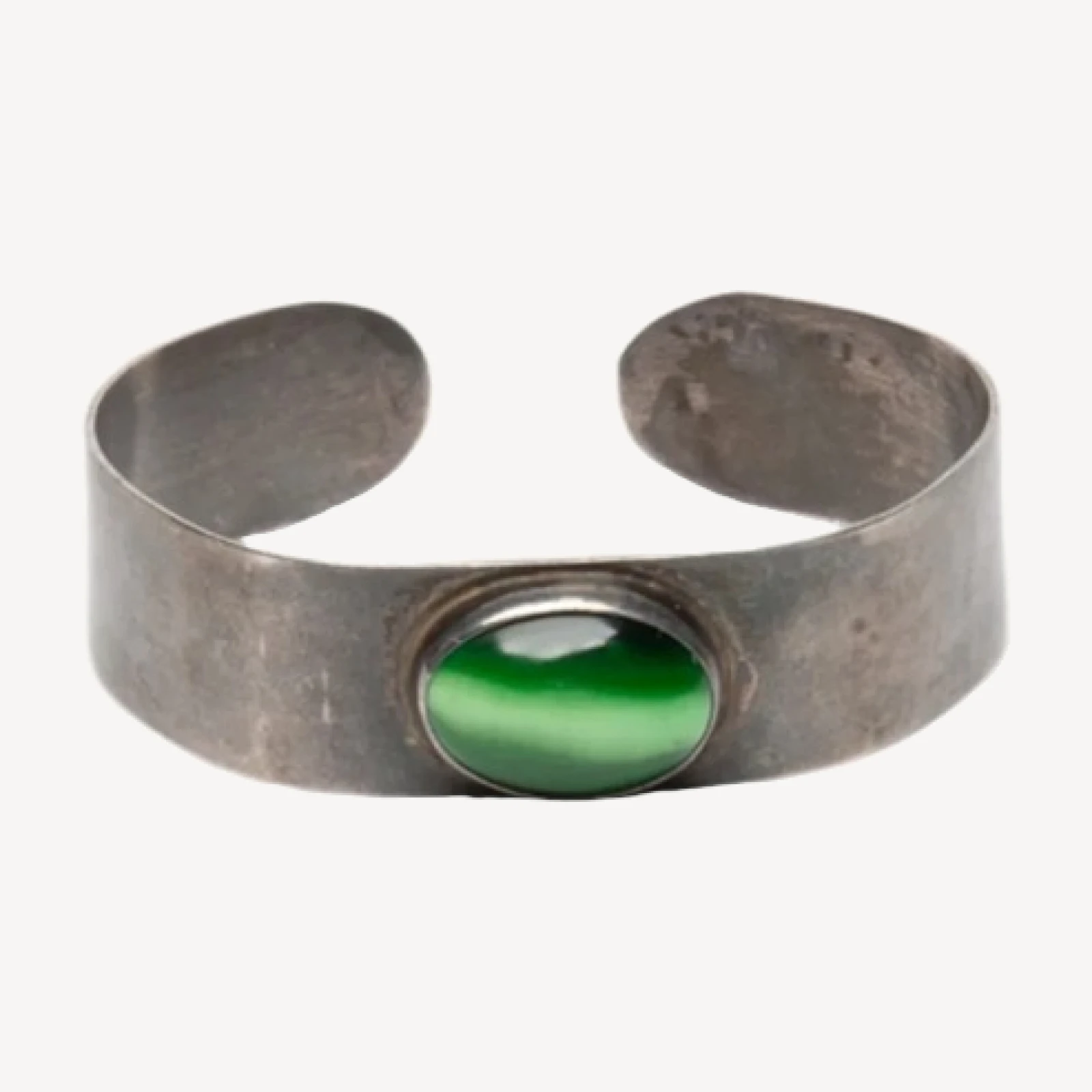 RE/DONE Vintage | 70s Optic Glass Sterling Cuff