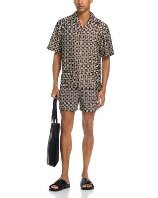 Simkhai Casper Loose Fit Medallion Shirt