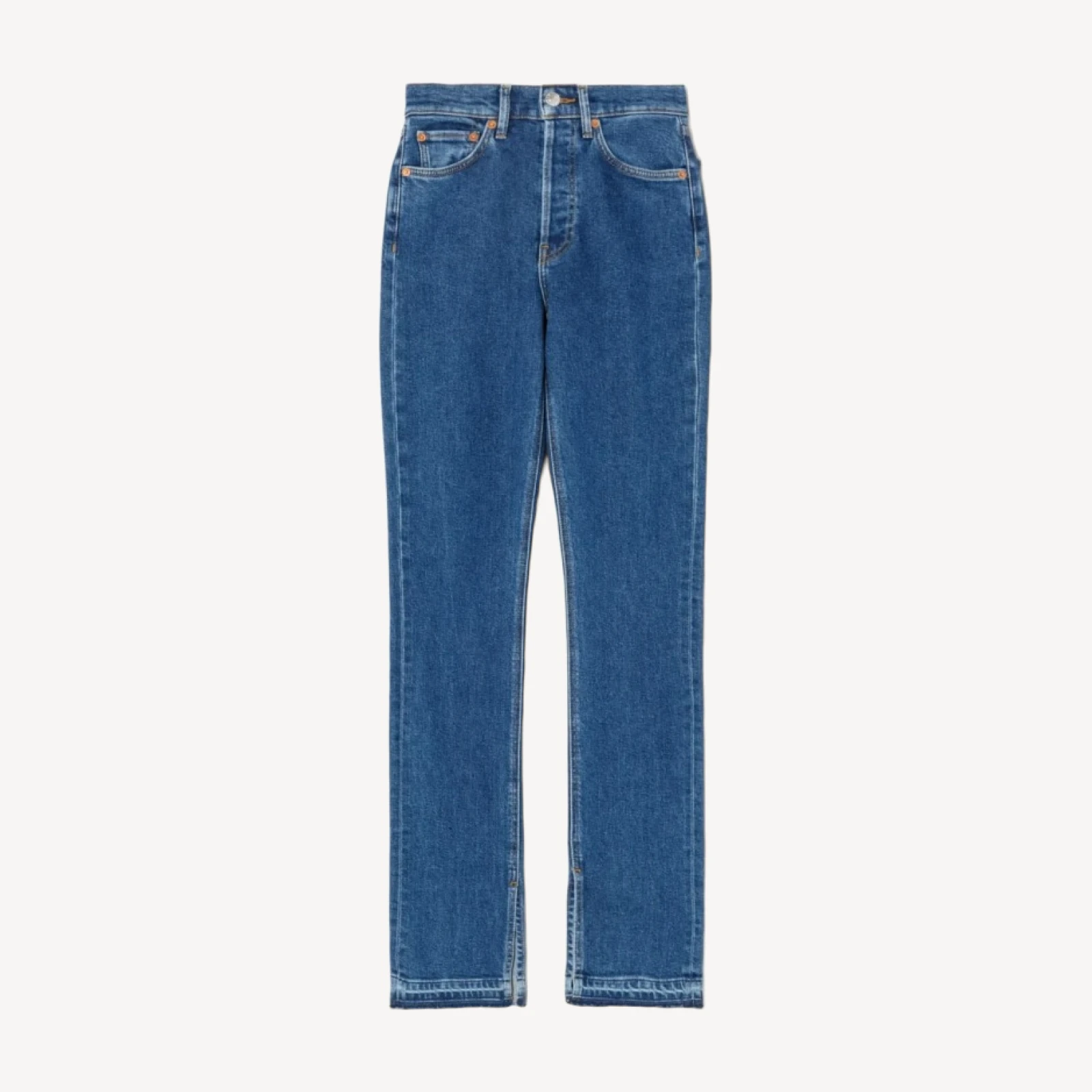 RE/DONE SURPLUS SALE | Comfort Stretch High Rise Skinny Boot in Western Rinse