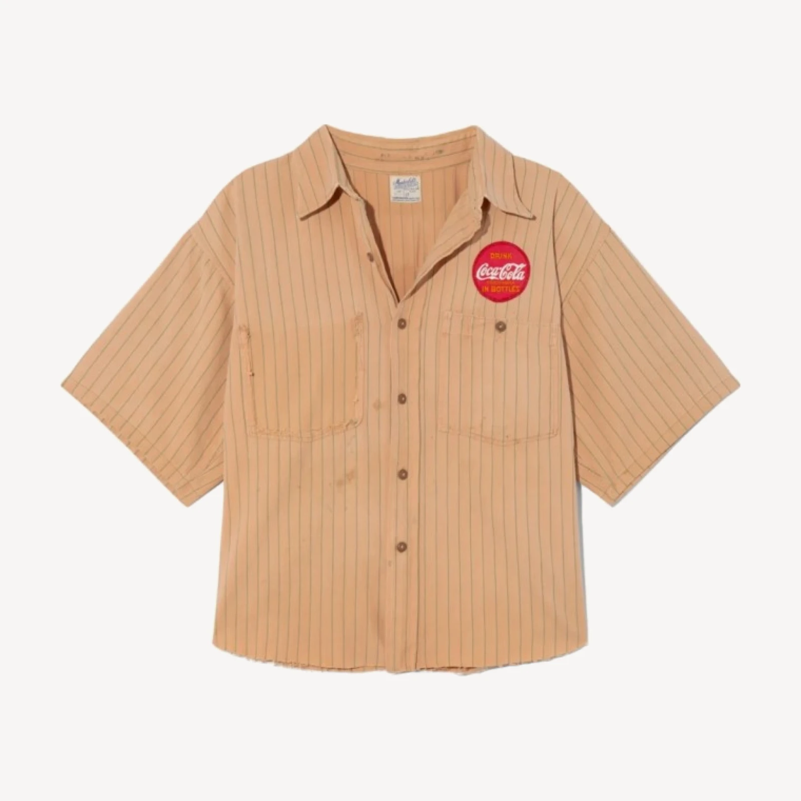 RE/DONE Vintage | 40s Distressed Coca Cola Button Down Shirt