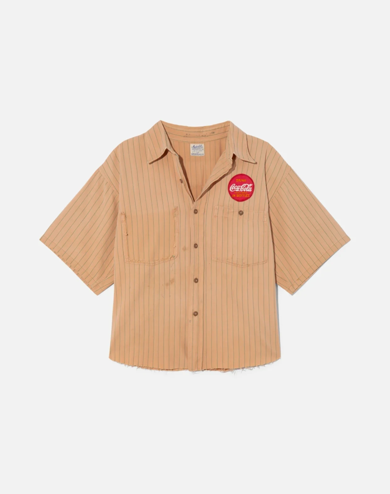 RE/DONE Vintage | 40s Distressed Coca Cola Button Down Shirt