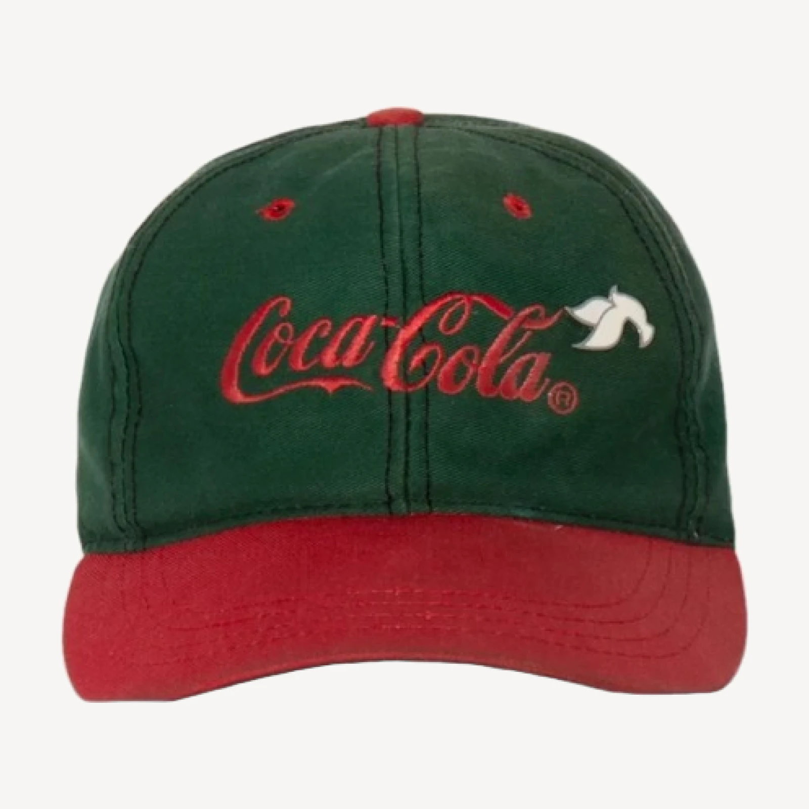 Vintage 90s Coca Cola Hat with Dove Pin -#1472