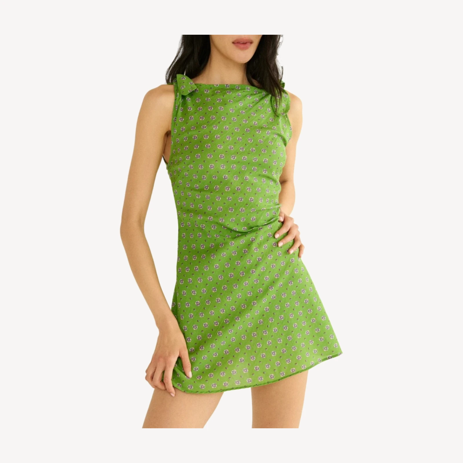 MALTINA DRESS -- VERT CADIZ FOULARD
