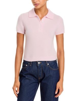 Simkhai Twila Cashmere Short Sleeve Polo