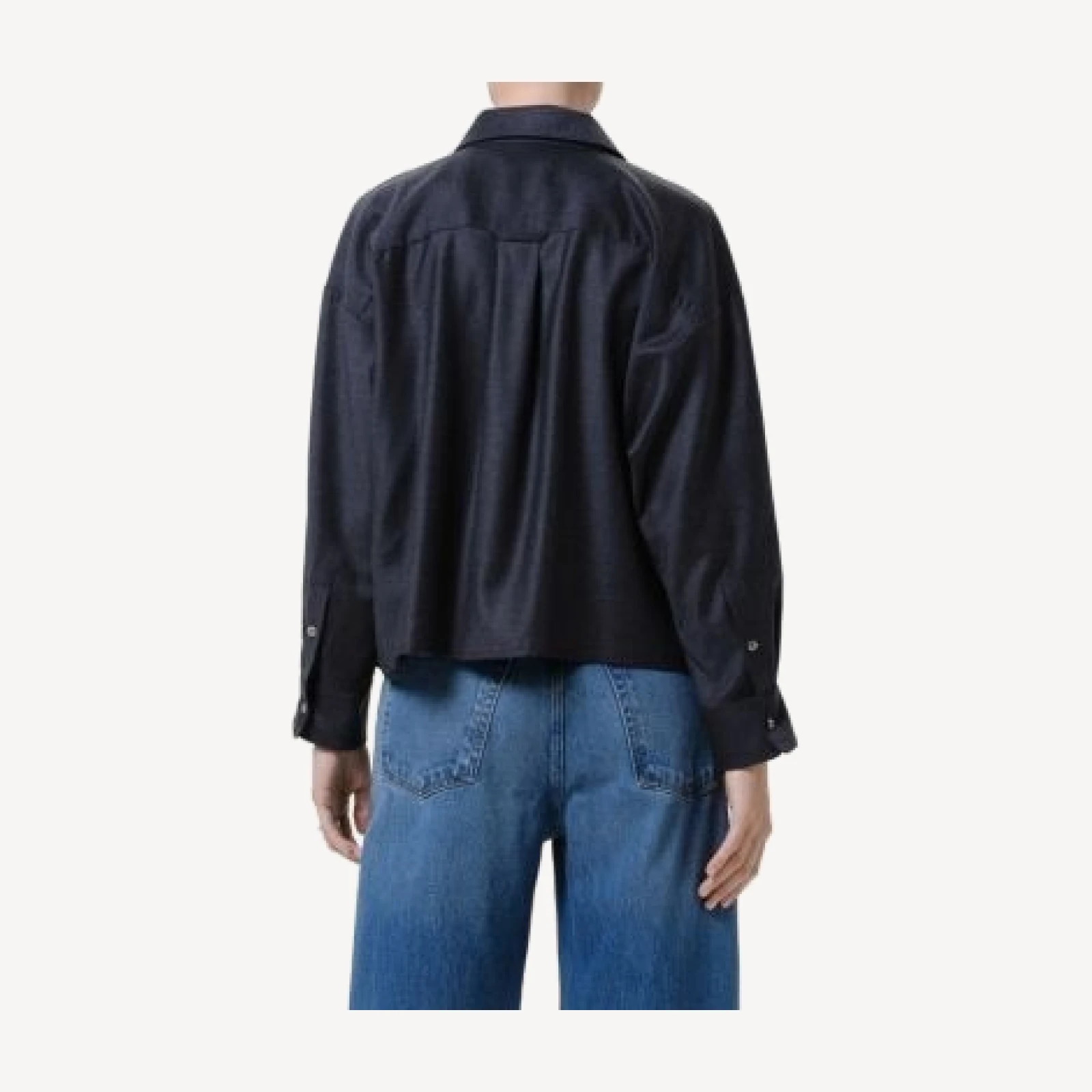 Citizens of Humanity Petit Ami Wool Cropped Shirt