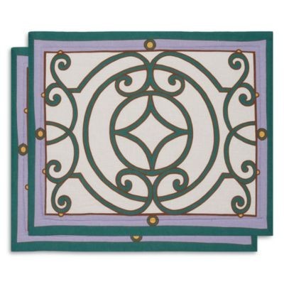 La DoubleJ Cortile Print Tablemats, Set of 2