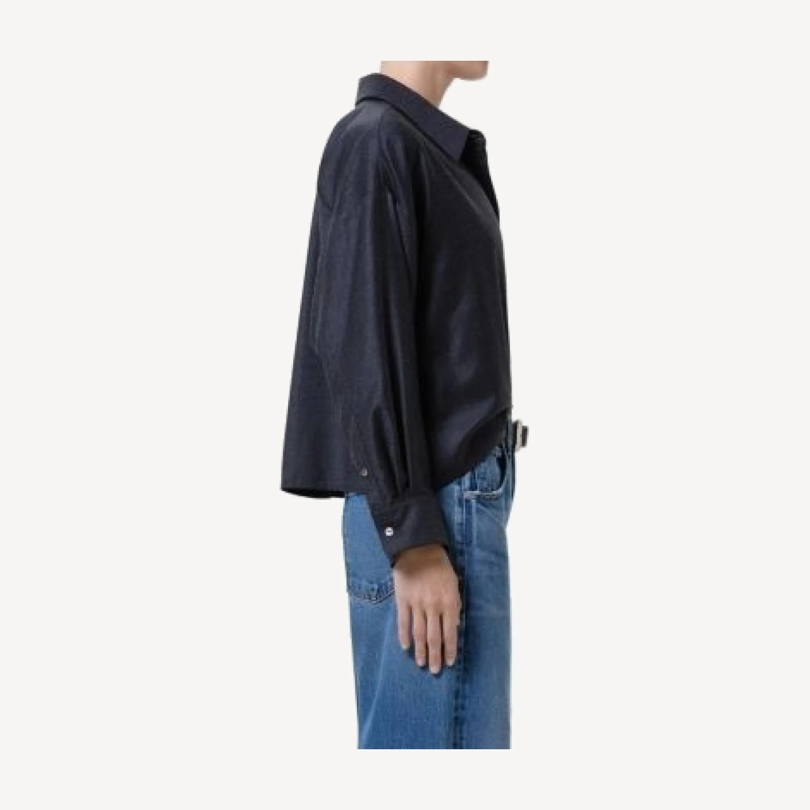 Citizens of Humanity Petit Ami Wool Cropped Shirt
