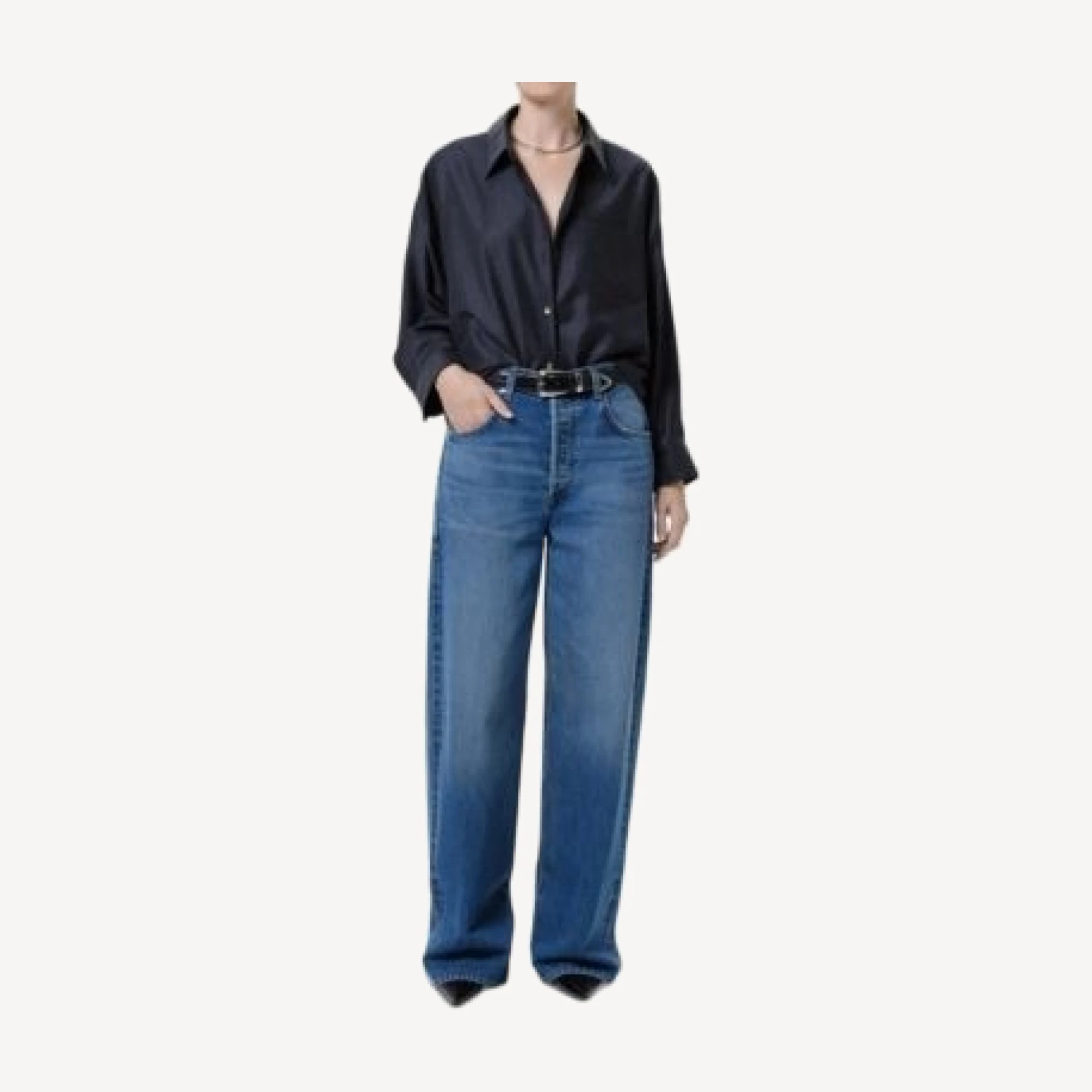 Citizens of Humanity Petit Ami Wool Cropped Shirt