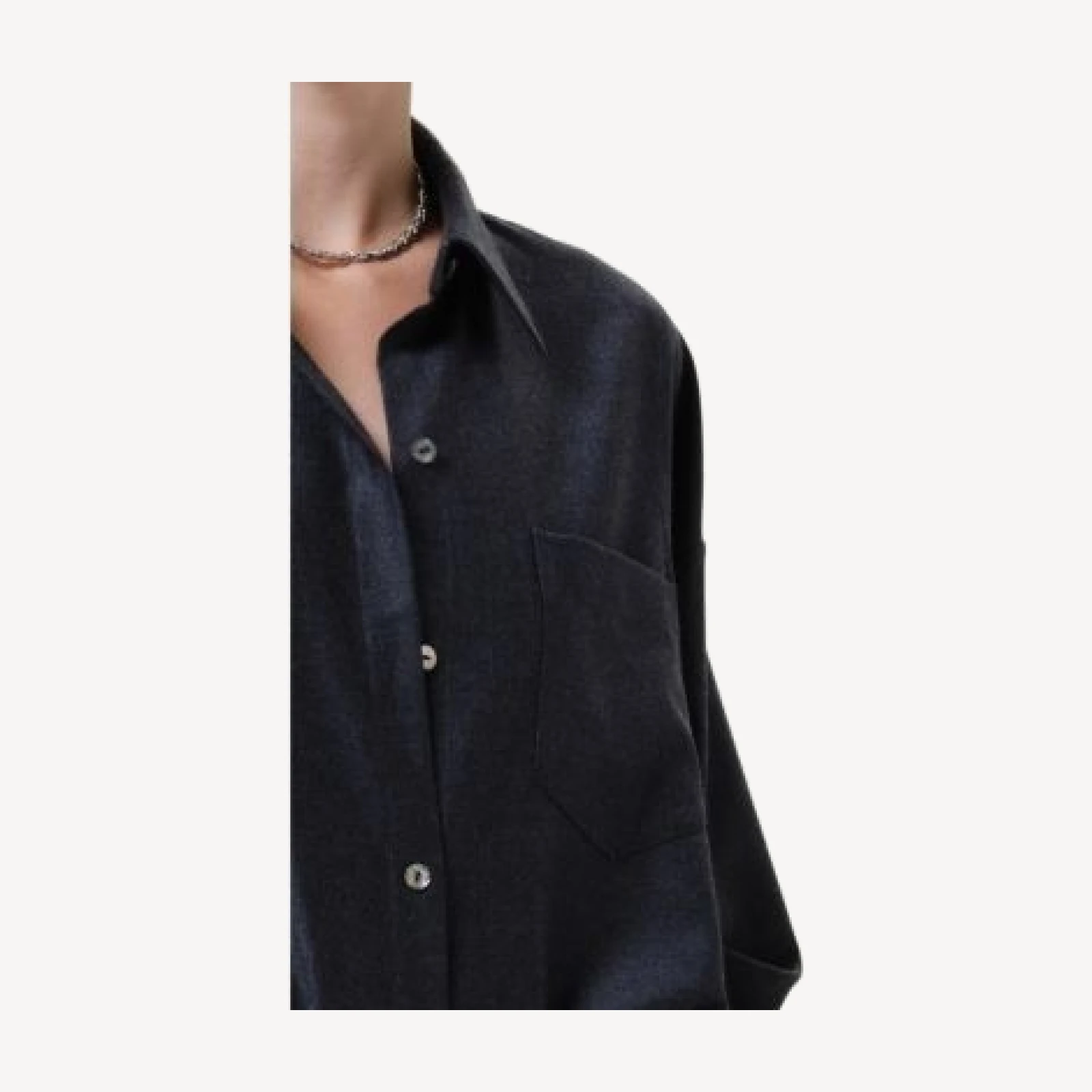 Citizens of Humanity Petit Ami Wool Cropped Shirt