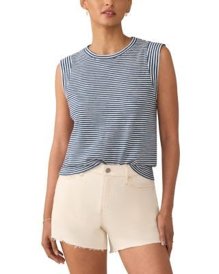 Faherty Slub Muscle Tank Top