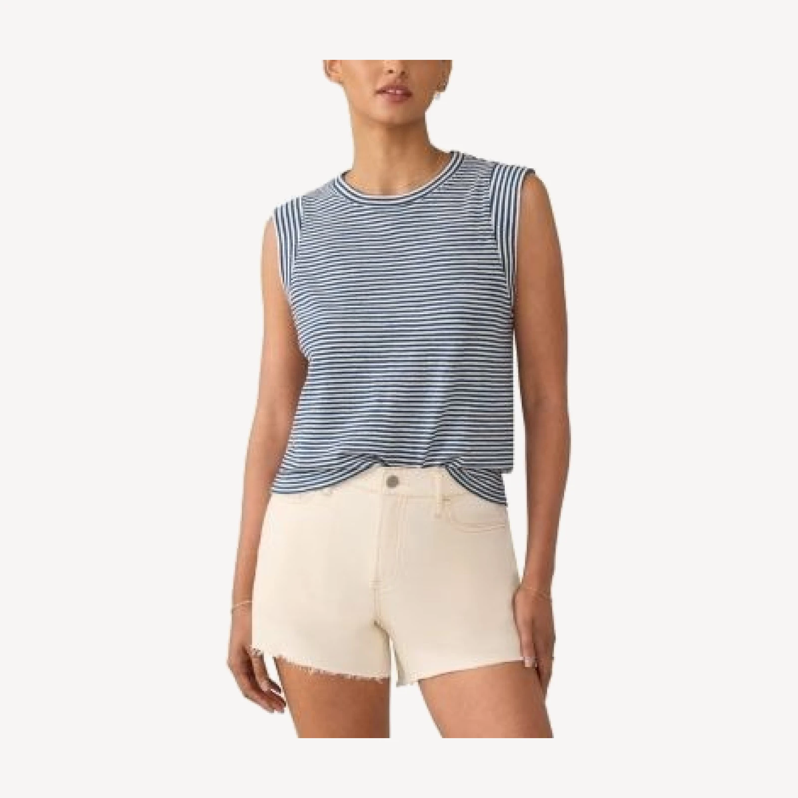 Faherty Slub Muscle Tank Top