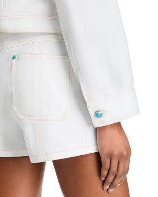 Cinq a Sept Turquoise Embellished Romie Jacket, photo 5