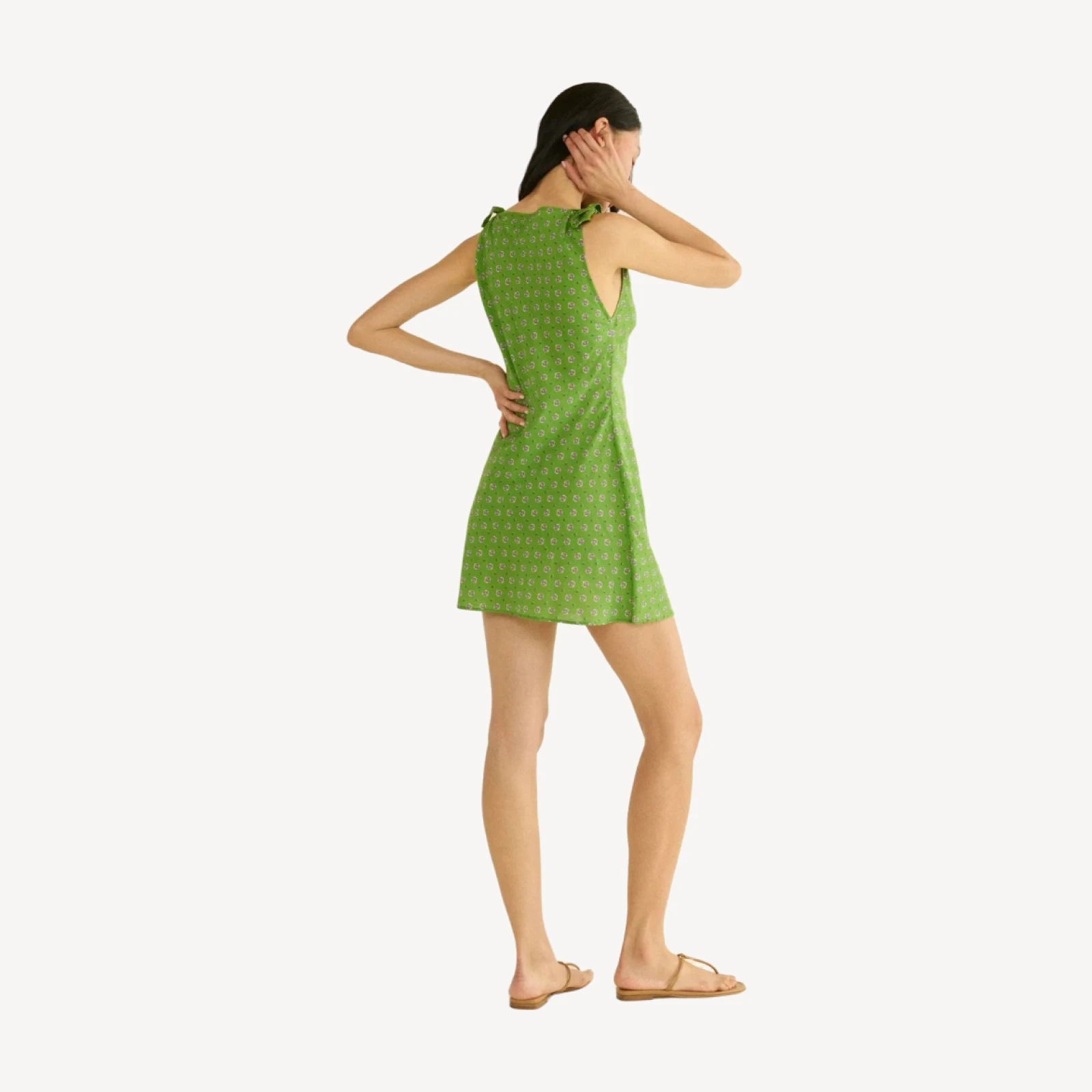 MALTINA DRESS -- VERT CADIZ FOULARD