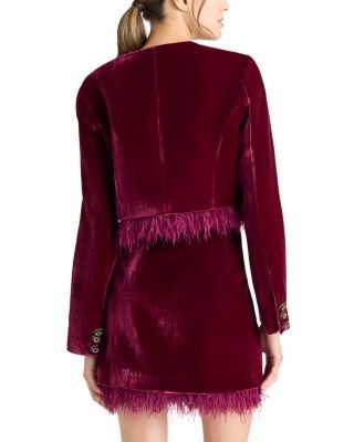 Cinq a Sept Evelina Feather Hem Jacket, photo 2