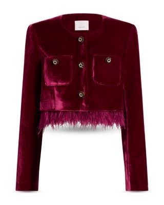 Cinq a Sept Evelina Feather Hem Jacket, photo 3