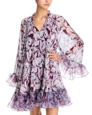 Cinq a Sept Multi Tulip Mini Dress