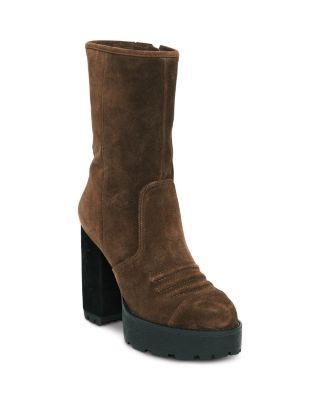 Cinq a Sept Women's Marley Suede Platform Ankle Boots