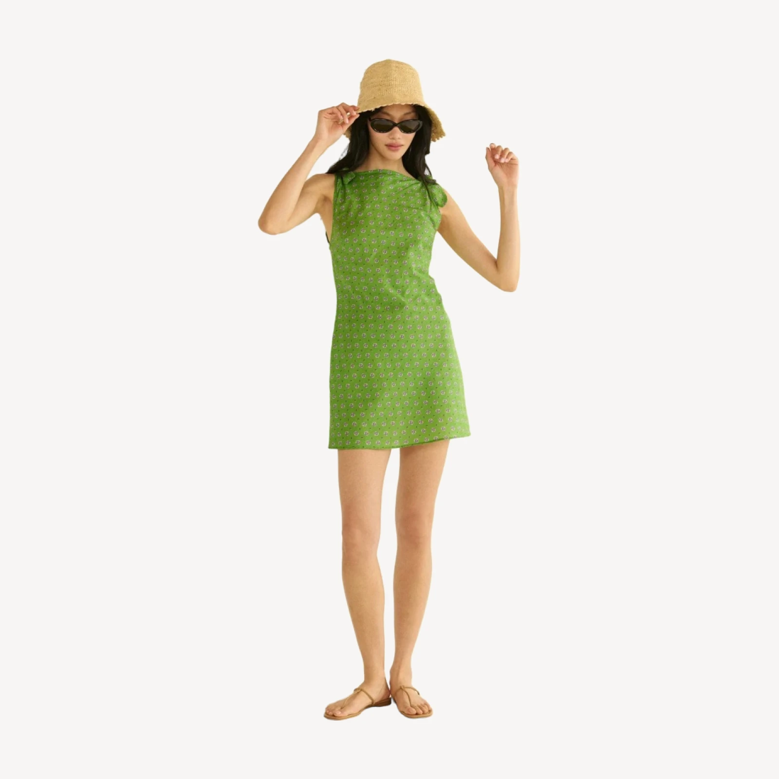 MALTINA DRESS -- VERT CADIZ FOULARD