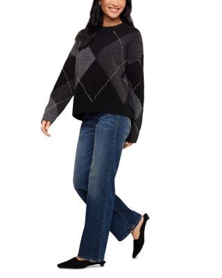 Karen Kane Argyle Crewneck Sweater, photo 2