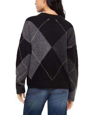 Karen Kane Argyle Crewneck Sweater, photo 3