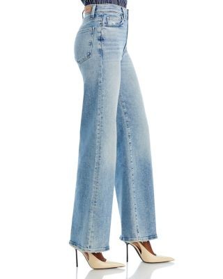 7 For All Mankind Ultra High Rise Jo Wide Leg Jeans in Must, photo 4