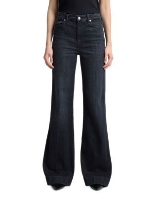 7 For All Mankind Modern Dojo Flare Leg Jeans in Black