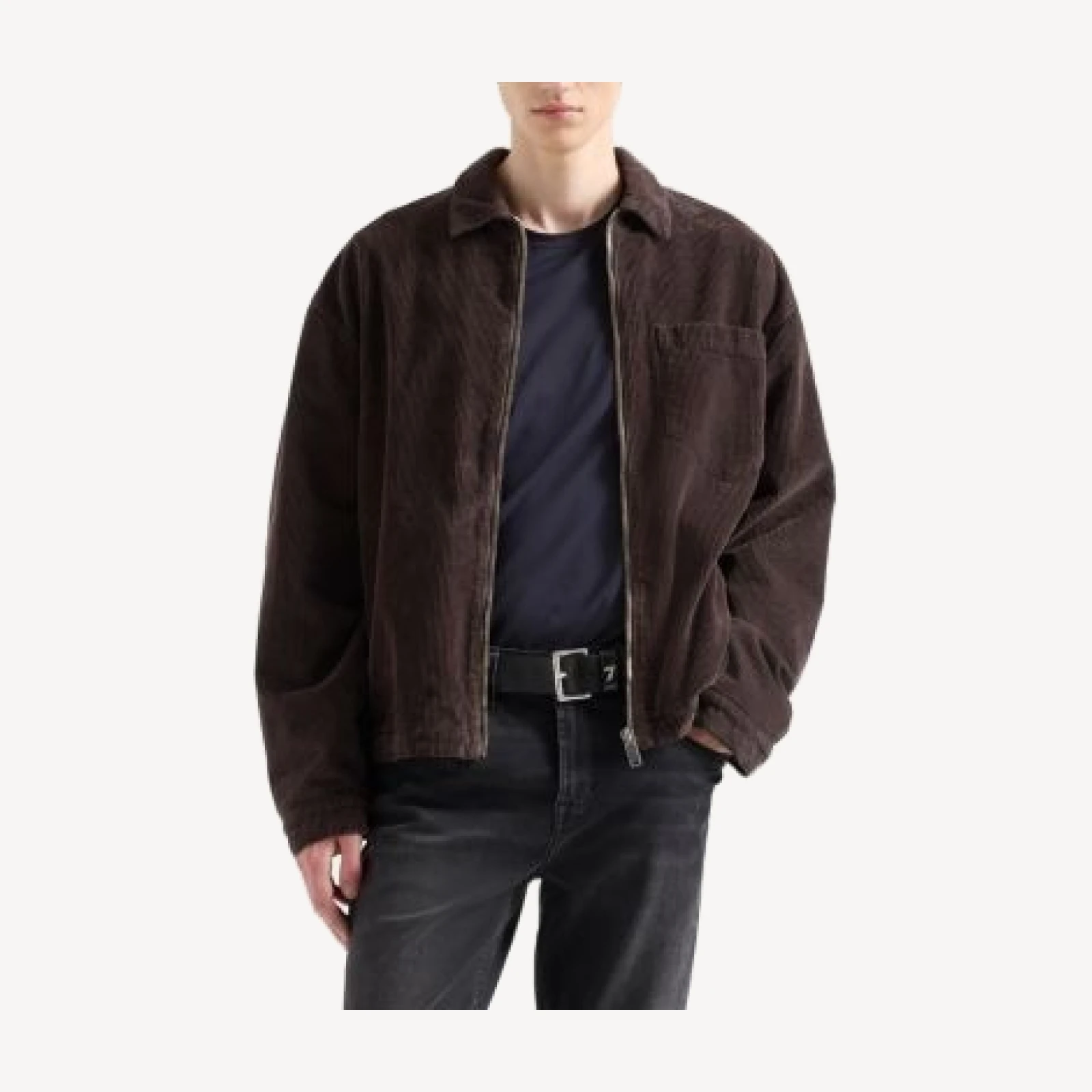 7 For All Mankind Zipper Corduroy Overshirt