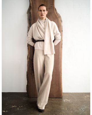 Vince Wool & Cashmere Draped Sweater