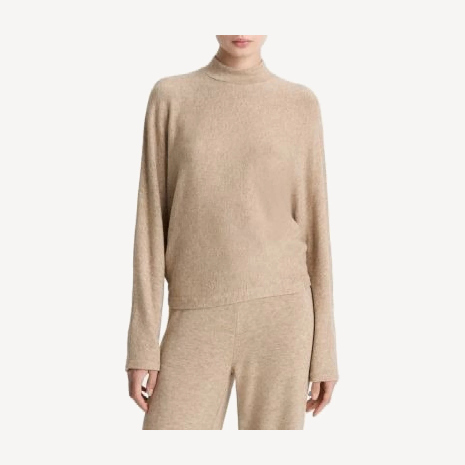 Vince Cozy Dolman Sleeve Mock Neck Top