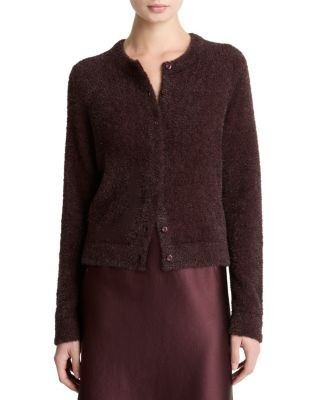 Vince Tinsel Eyelash Cardigan