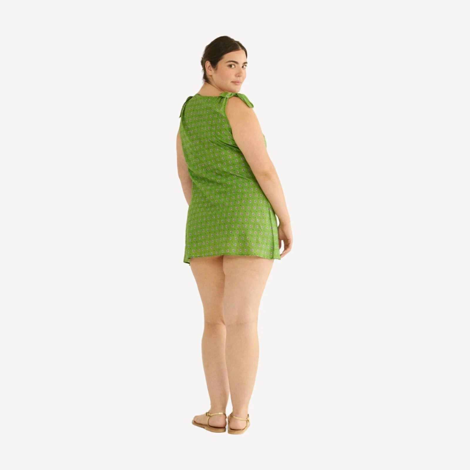MALTINA DRESS -- VERT CADIZ FOULARD