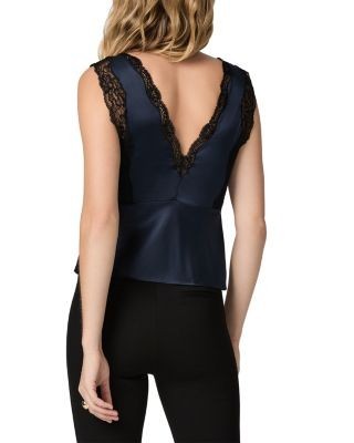 Paige Marin Lace Trim Satin Top, photo 3