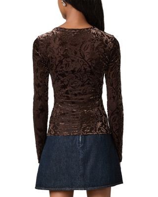Paige Chelle Velvet Burnout Top, photo 3