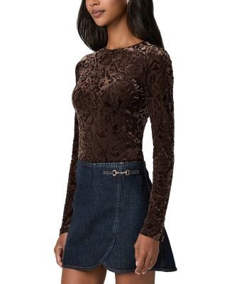 Paige Chelle Velvet Burnout Top, photo 4
