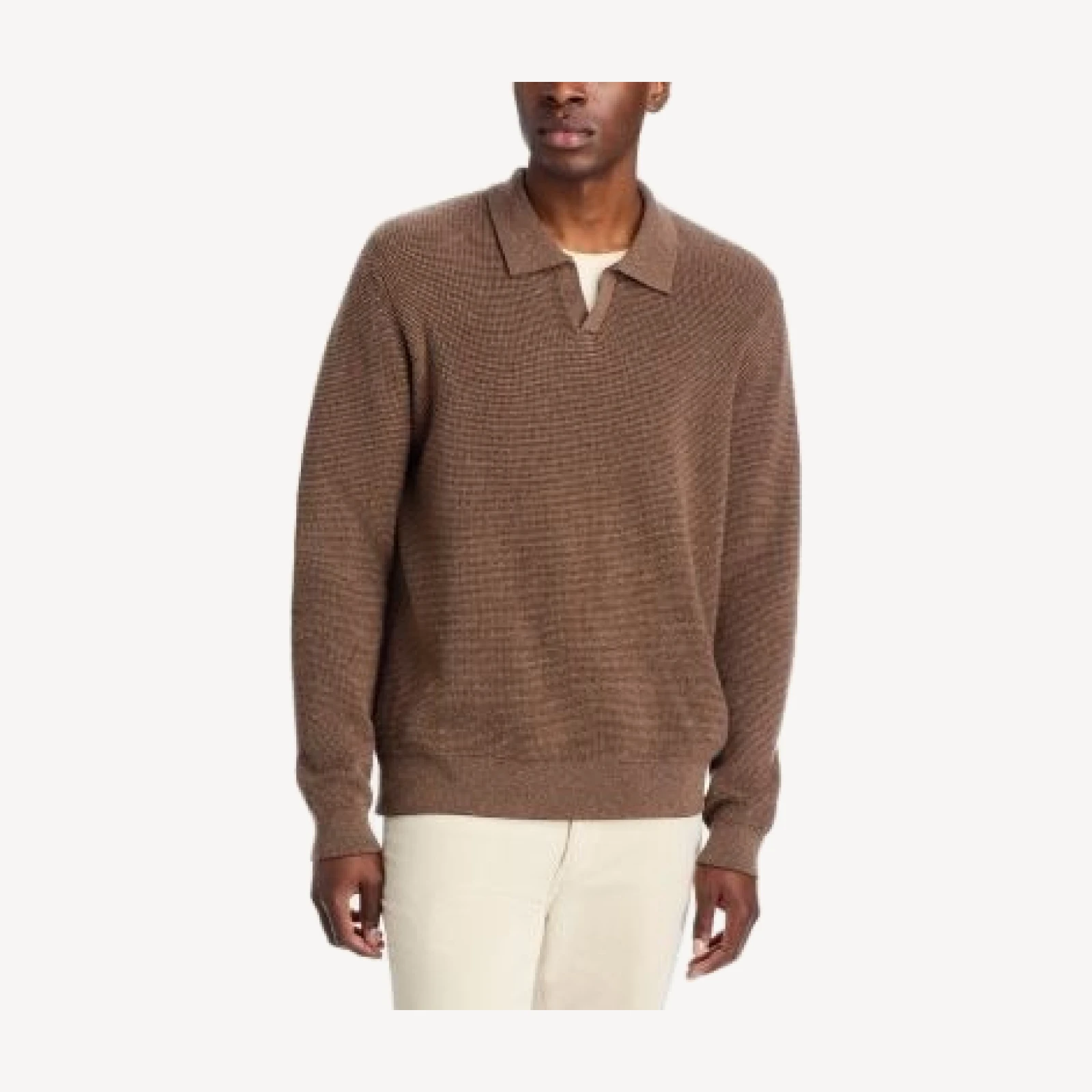Paige Otis Merino Wool & Cashmere Sweater Polo