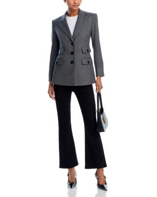 Veronica Beard Carson Off Duty Flare Ankle Jeans in Onyx, photo 2