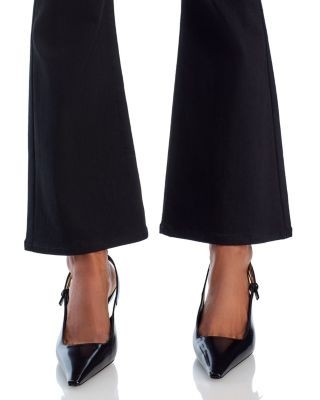 Veronica Beard Carson Off Duty Flare Ankle Jeans in Onyx, photo 6