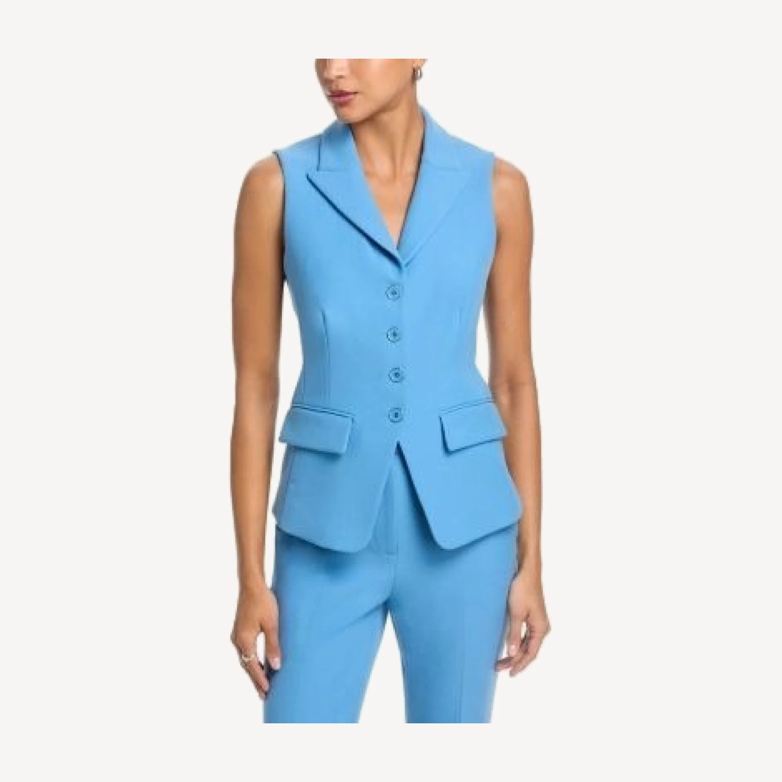 Veronica Beard Benny Peak Lapel Vest