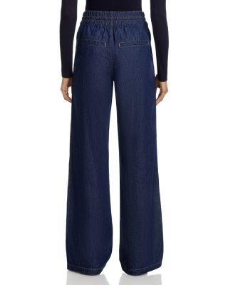 Veronica Beard Taylor High Rise Wide Leg Jeans in Indigo Rinse, photo 2