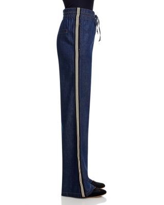 Veronica Beard Taylor High Rise Wide Leg Jeans in Indigo Rinse, photo 3