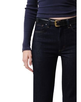 Citizens of Humanity Caia High Rise Straight Jeans in Inky Rinse