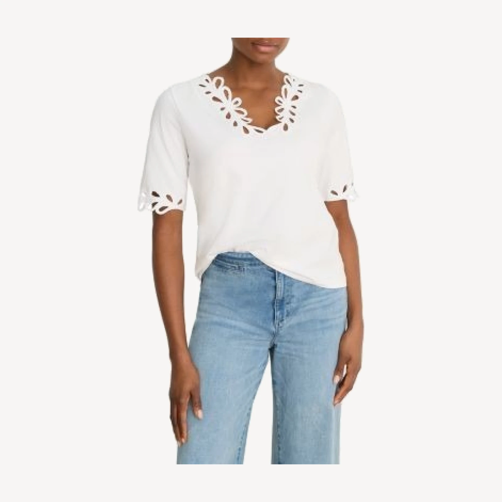 Nic+Zoe Rococo Edge Blouse