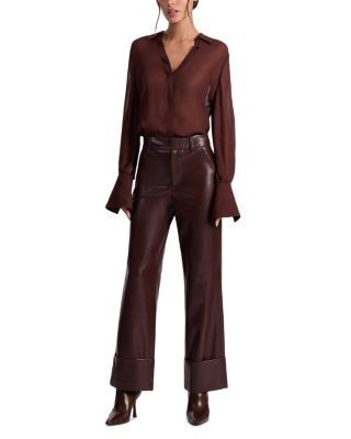 Alice and Olivia Alexander Faux Leather Pants, photo 2
