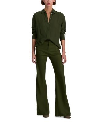 Alice and Olivia Andrew Mid Rise Bootcut Slim Pants, photo 2