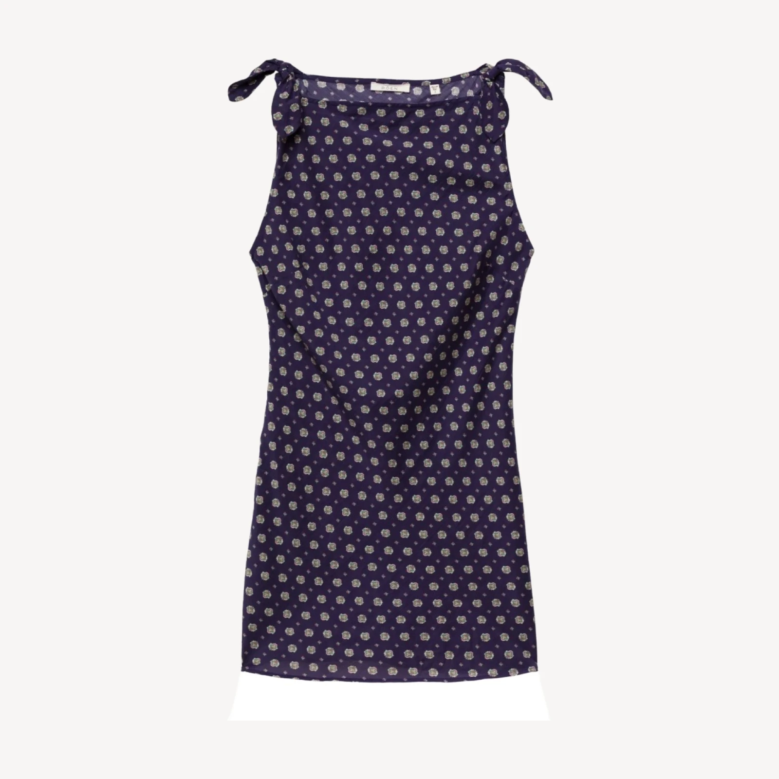 MALTINA DRESS -- NAVY CADIZ FOULARD