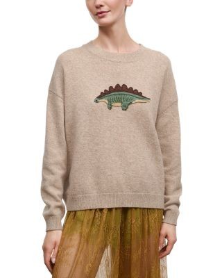 Staud Giada Wool Blend Oversized Crewneck Sweater