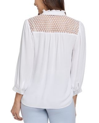 Nydj Lorelei Lace Yoke Blouse, photo 2