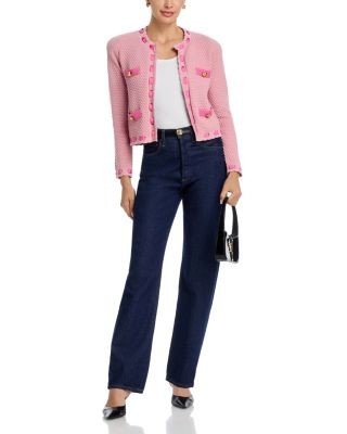 L'Agence Astor Contrast Trim Cardigan, photo 2